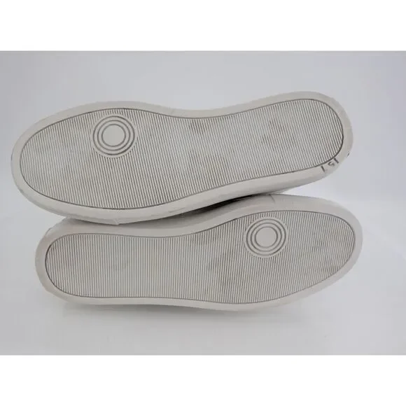 Zadig & Voltaire Logo High Top Zip Sneakers Flash White Womens Size 11 Leather - Picture 5 of 12